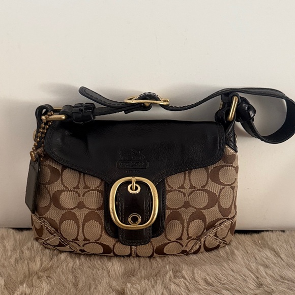 Coach Bleecker Soho Y2K Shoulder Bag Signature Jacquard Handbag. Small size - Picture 2 of 11